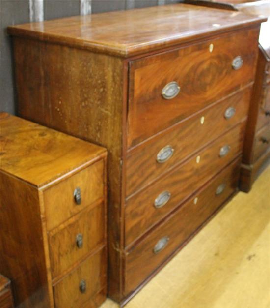 Mahogany secretaire chest